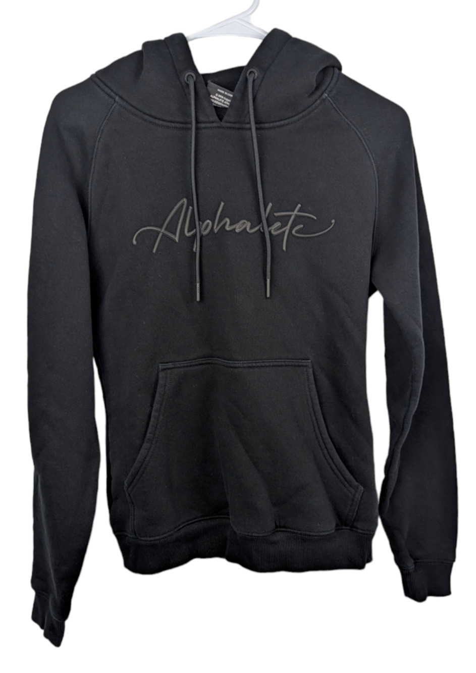 Alphalete Womens Signature Performance Hoodie Sweatshirt Black Athletic XS